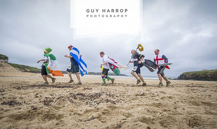 Photo by Guy Harrop. Pic of Delicious Kernow Trail run in and around North Cornwall, where runners get to sample the best local food and drink in the Southwest at regular stops along the route. image copyright guy harrop info@guyharrop.com 07866 464282