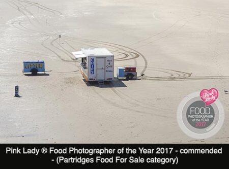 A desserted takeaway food outlet at Woolacombe, Devon, UK in mid season