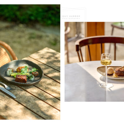 Bath restaurant photographed for hospitality marketing showcasing rural produce. &copy; Guy Harrop 2026