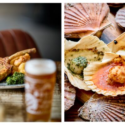 Dorset gastro pub dish photographed for hospitality marketing. &copy; Guy Harrop 2026